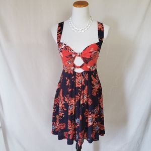Free People sexy beach poolside mini floral dress